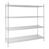 Vogue 4 Tier Wire Shelving Kit 1830x610mm (U259)