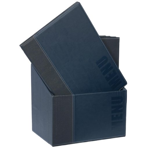 Securit Contemporary Menu Covers and Storage Box A4 Blue (Pack of 20) (U270)