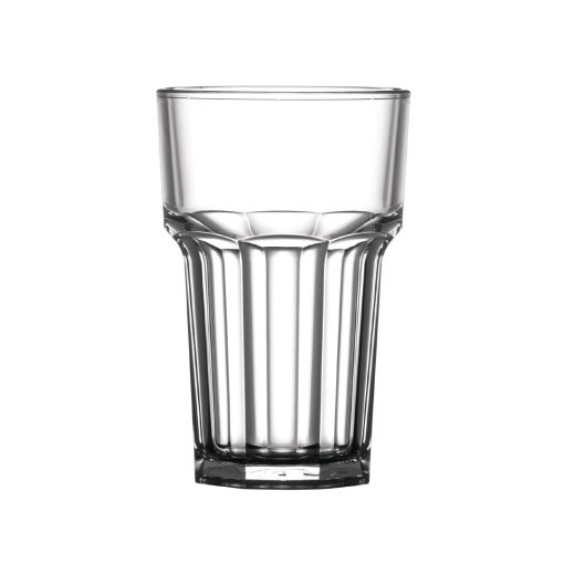 BBP Polycarbonate Nucleated American Hi Ball Glasses Half Pint CE Marked (Pack of 36) (U407)