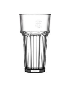 BBP Polycarbonate American Hi Ball Glasses Lined Half Pint CE Marked at 285ml (U408)