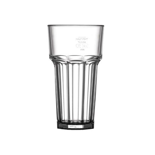 BBP Polycarbonate American Hi Ball Glasses Lined Half Pint CE Marked at 285ml (U408)