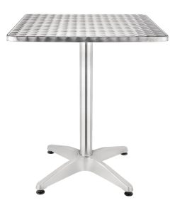 Bolero Square Bistro Table Stainless Steel 600mm (U427)