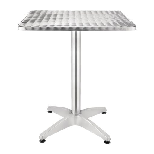 Bolero Square Bistro Table Stainless Steel 600mm (U427)