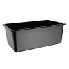 Vogue Polycarbonate 1/1 Gastronorm Container 200mm Black (U457)