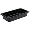 Vogue Polycarbonate 1/3 Gastronorm Container 65mm Black (U462)