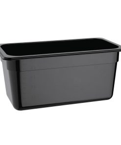 Vogue Polycarbonate 1/3 Gastronorm Container 150mm Black (U464)