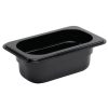 Vogue Polycarbonate 1/9 Gastronorm Container 65mm Black (U472)