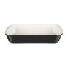 Vogue Black Cast Iron Roasting Dish (U571)