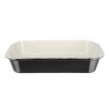 Vogue Black Cast Iron Roasting Dish Large (U572)
