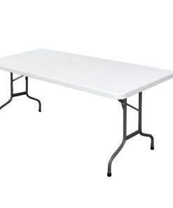 Bolero PE Rectangular Folding Table White 6ft (Single) (U579)