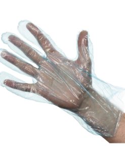 Disposable Powder-Free Polyethylene Gloves Blue (Pack of 100) (U602)