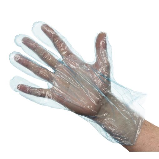 Disposable Powder-Free Polyethylene Gloves Blue (Pack of 100) (U602)