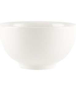 Churchill Plain Whiteware Large Footed Bowls 145mm (Pack of 6) (U717)