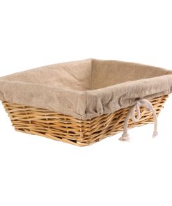 Wicker Rectangular Basket (U746)