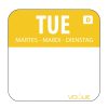 Dissolvable Food Rotation Labels Tuesday (Pack of 1000) (U778)