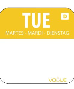 Dissolvable Food Rotation Labels Tuesday (Pack of 1000) (U778)