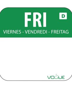 Dissolvable Food Rotation Labels Friday (Pack of 1000) (U781)