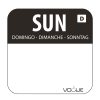 Dissolvable Food Rotation Labels Sunday (Pack of 1000) (U783)