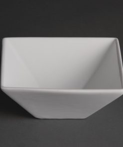 Olympia Whiteware Square Bowls 170mm (Pack of 12) (U829)