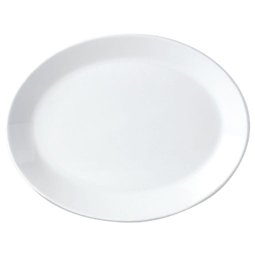 Steelite Simplicity White Oval Coupe Dishes 202mm (Pack of 24) (V0026)