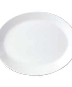 Steelite Simplicity White Oval Coupe Dishes 280mm (Pack of 12) (V0028)