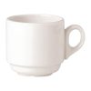 Steelite Simplicity White Atlanta Stacking Cups 212ml (Pack of 36) (V0040)