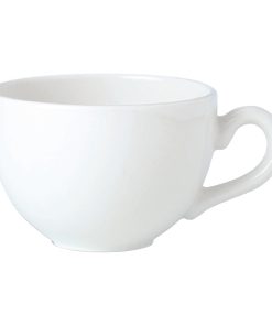 Steelite Simplicity White Low Empire Cups 227ml (Pack of 36) (V0066)