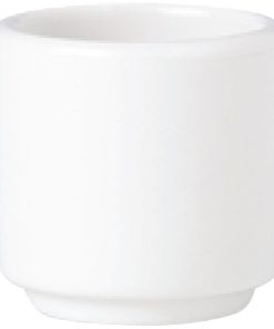 Steelite Simplicity White Footless Egg Cups 47mm (Pack of 12) (V0081)