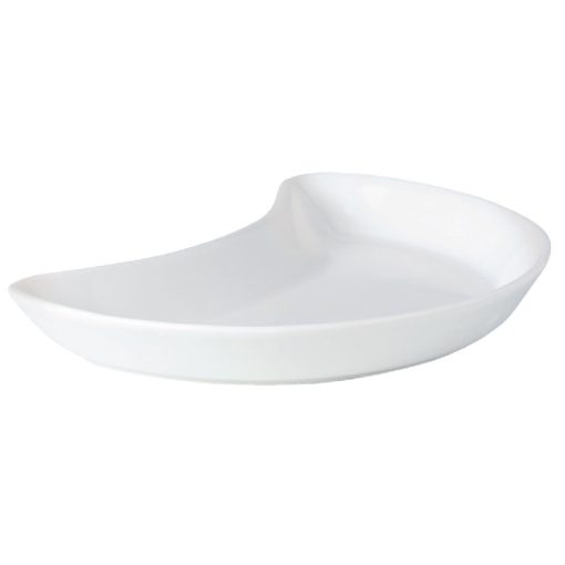 Steelite Simplicity White Crescent Salad Plates 202mm (Pack of 12) (V0082)