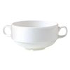 Steelite Monaco White Stacking Handled Soup Cups 285ml (Pack of 36) (V6873)