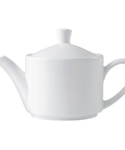 Replacement Lids For Steelite Monaco White Vogue 412ml Teapots (Pack of 12) (V7433)