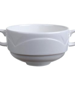 Steelite Bianco Handled Soup Cups 284ml (Pack of 36) (V8230)