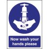 Vogue Now Wash Your Hands Sign (W187)
