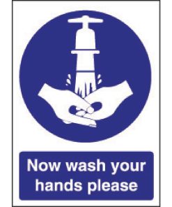 Vogue Now Wash Your Hands Sign (W187)