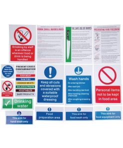 Vogue Food Preparation Sign Pack (W192)