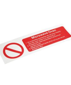 Vogue Microwave Oven Safety Sign (W231)