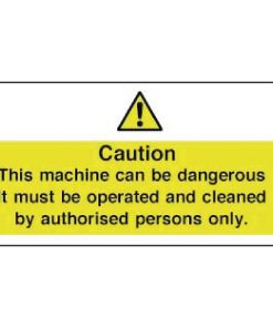 Vogue Dangerous Machine Sign (W298)