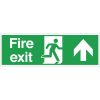 Fire Exit Sign Arrow Up (W301)