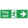 Fire Exit Sign Arrow Right (W302)