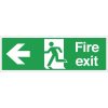 Fire Exit Sign Arrow Left (W303)