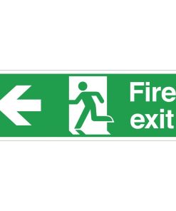 Fire Exit Sign Arrow Left (W303)