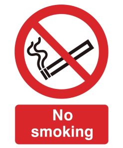 PVC No Smoking Symbol Sign (W391)