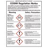 COSHH Regulations Sign (W396)