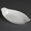 Olympia Whiteware Oval Eared Dishes 289mm (Pack of 6) (W411)