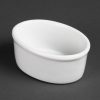 Olympia Whiteware Oval Ramekins 105mm (Pack of 12) (W445)