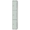Elite Three Door Coin Return Locker Grey (W931-CN)