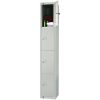 Elite Four Door Manual Combination Locker Locker Grey with Sloping Top (W932-CLS)