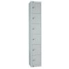 Elite Six Door Manual Combination Locker Locker Grey with Sloping Top (W933-CLS)