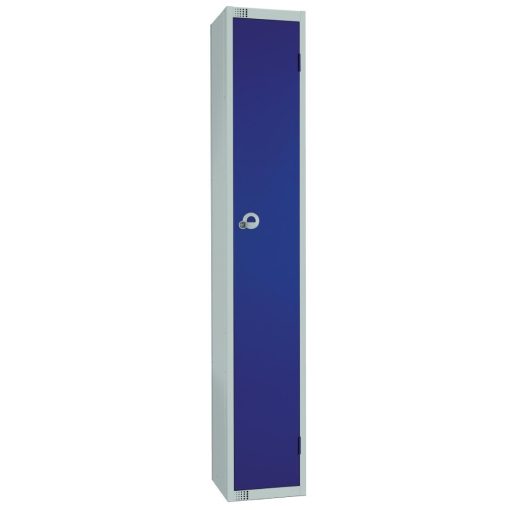 Elite Single Door Coin Return Locker with Sloping Top Blue (W944-CNS)