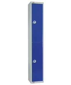 Elite Double Door Manual Combination Locker Locker Blue with Sloping Top (W945-CLS)